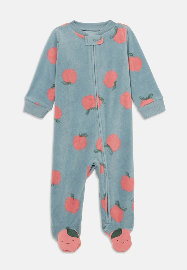 Strampler - light blue/light red