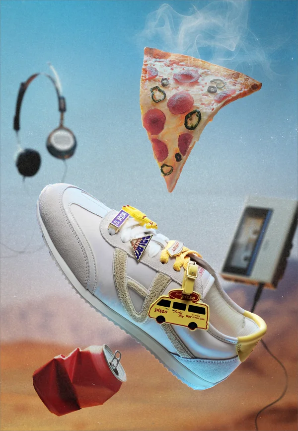 STRANGER THINGS PINEAPPLEPIZZA  PILLOW WALK - Sneaker low - white