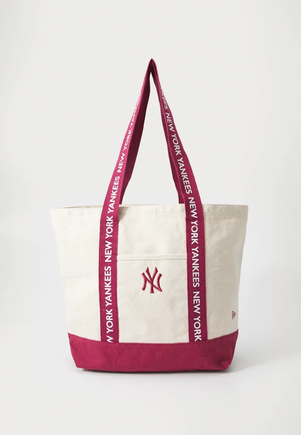 STRAP TOTE UNISEX - Shopping Bag - offwhite/dark red
