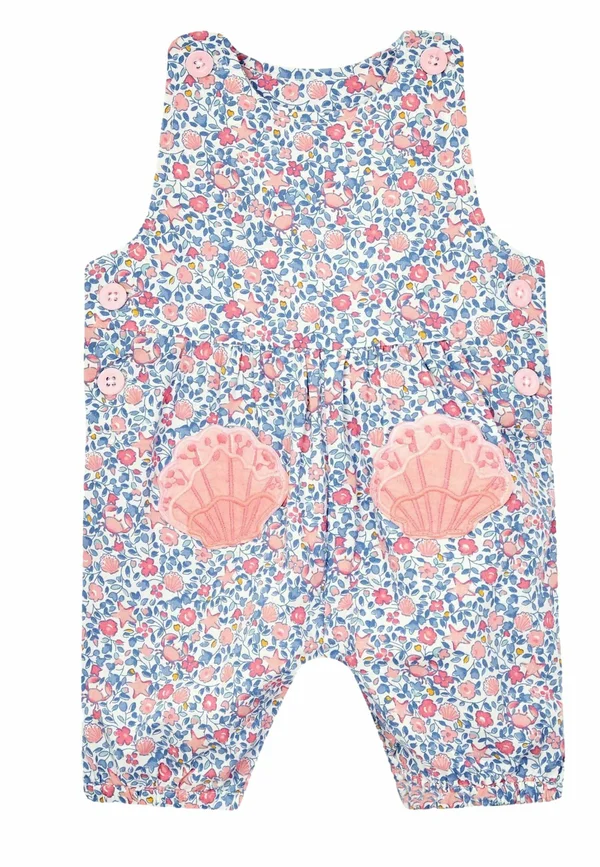 STRAWBERRY APPLIQUE POCKET DITSY FLORAL REGULAR FIT - Jumpsuit - blue seashell