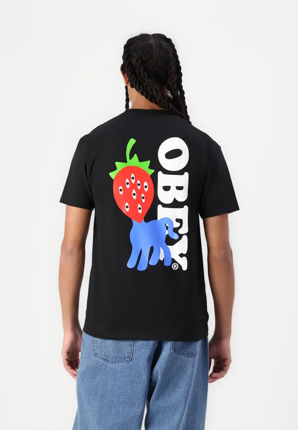 STRAWBERRY - T-Shirt print - black