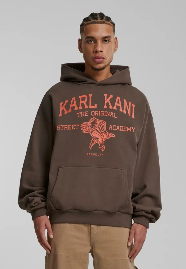 STREET ACADEMY WASHED OS  - Kapuzenpullover - dark brown