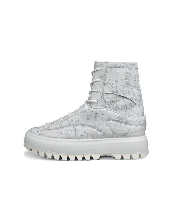 STREET ACE RAL7000 M - Schnürstiefelette - white / silver