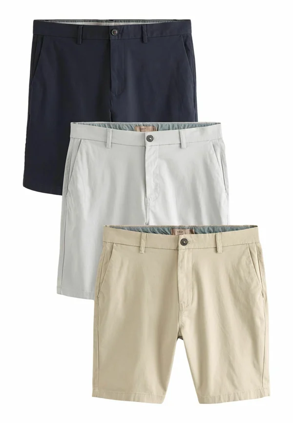 STRETCH 3 PACK - Shorts - navy blue grey stone