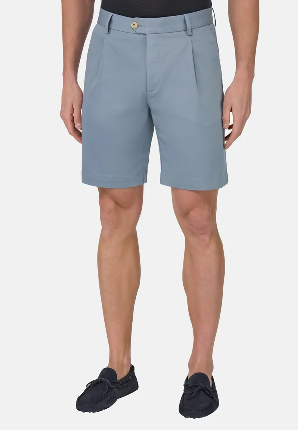 STRETCH BERMUDA - Shorts - indigo