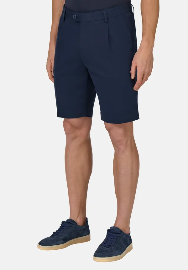 STRETCH BERMUDA - Shorts - navy blue