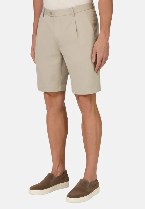 STRETCH BERMUDA - Shorts - sand