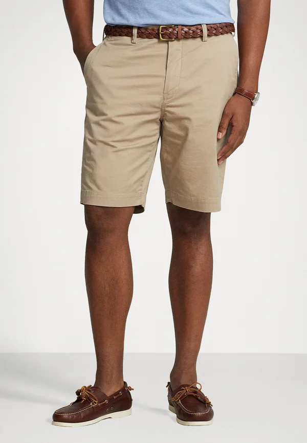 STRETCH CLASSIC FIT CHINO SHORT - Shorts - khaki tan