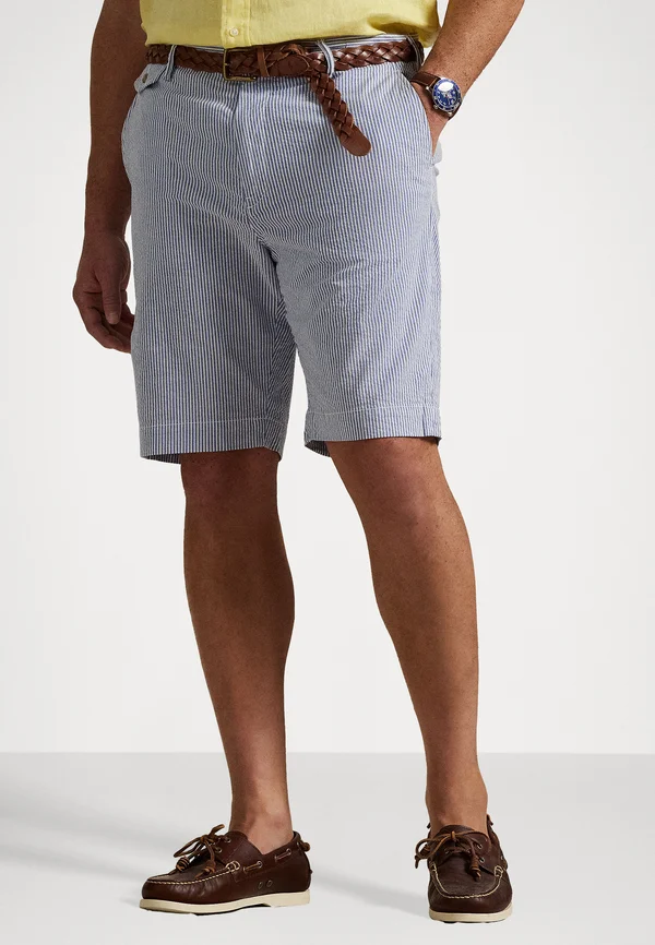 STRETCH CLASSIC FIT SEERSUCKER SHORT - Shorts - blue