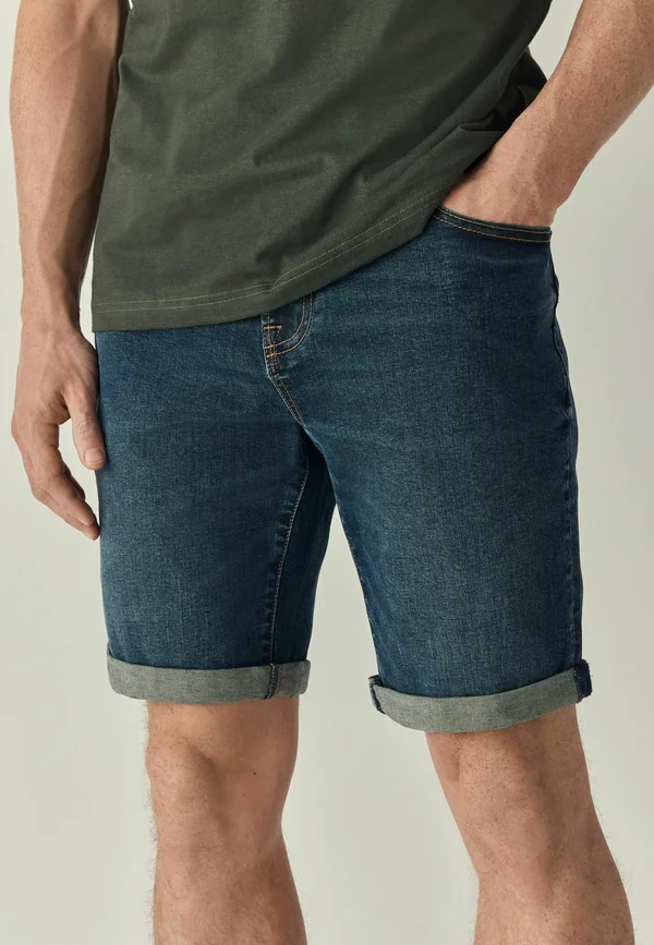 STRETCH - Jeans Shorts - dark wash shorts