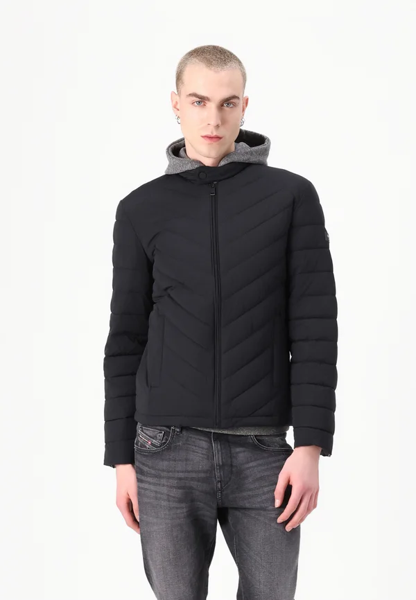 STRETCH PADDED - Übergangsjacke - jet black