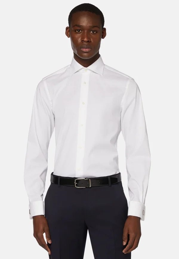 STRETCH P.POINT D.CUFF WINDSOR COLLAR  - Hemd - white