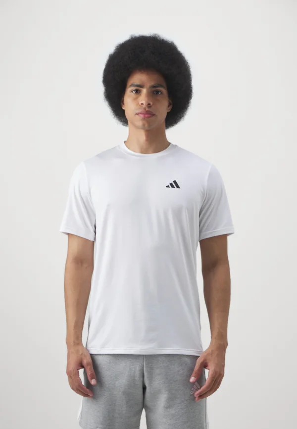 STRETCH - Sport T-Shirt - white/black