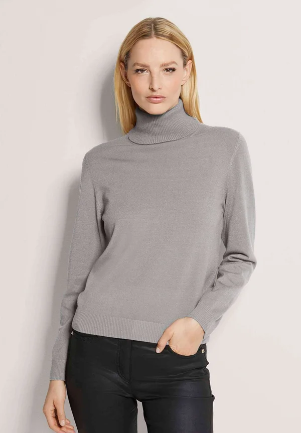 STRETCH - Strickpullover - stone grey melange