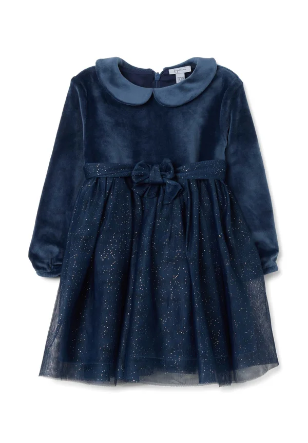 STRETCH WITH GLITTER - Cocktailkleid/festliches Kleid - dark blue