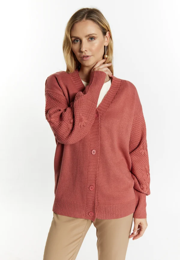 Strickjacke - altrosa