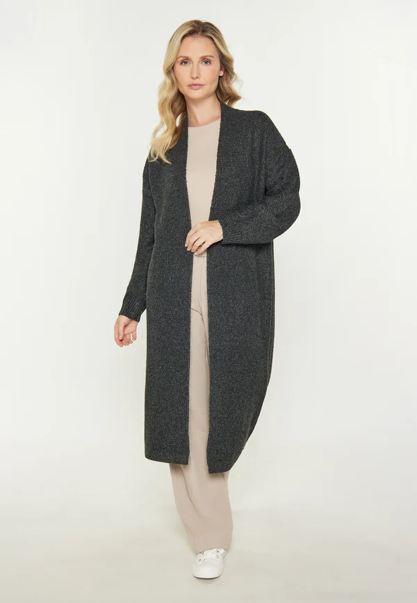 Strickjacke - anthracite melange