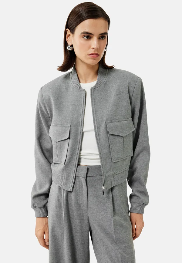 Strickjacke - anthracite