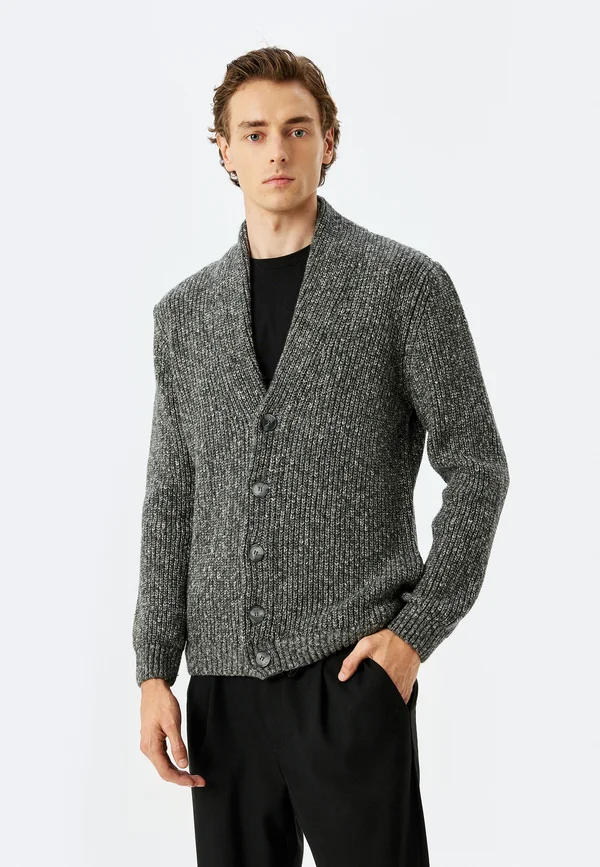 Strickjacke - anthracite