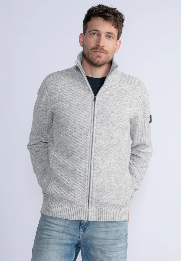 Strickjacke - antique white melee