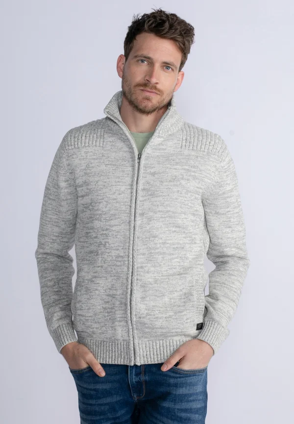 Strickjacke - antique white melee