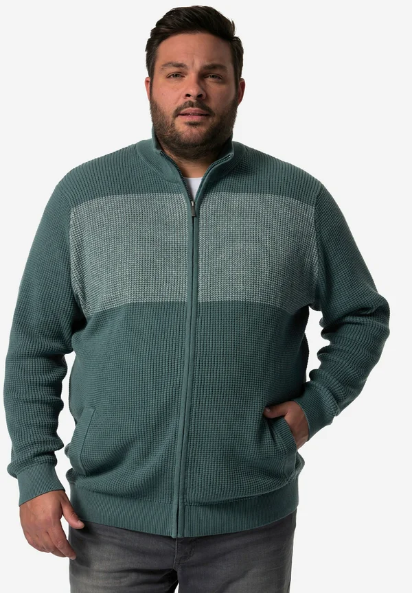 Strickjacke - ash turquoise