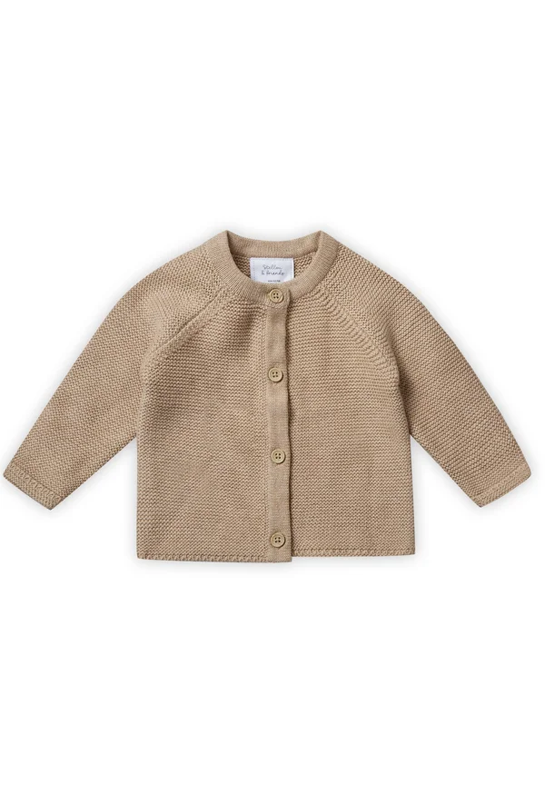 Strickjacke - beige melange