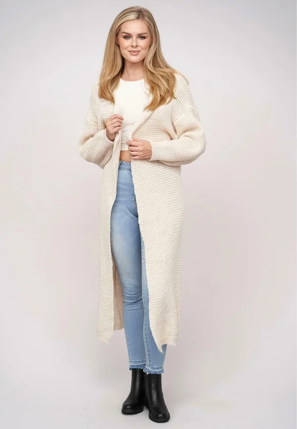 Strickjacke - beige