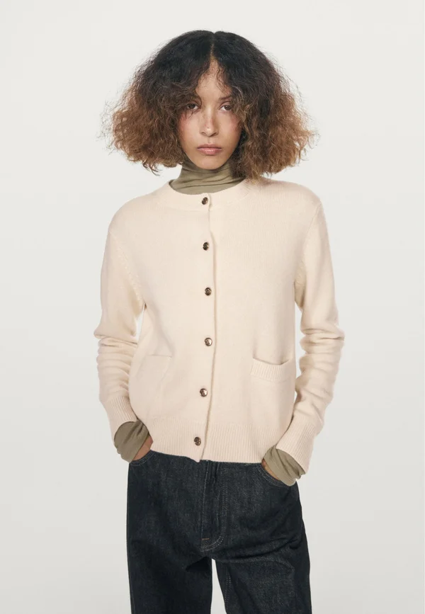 Strickjacke - beige