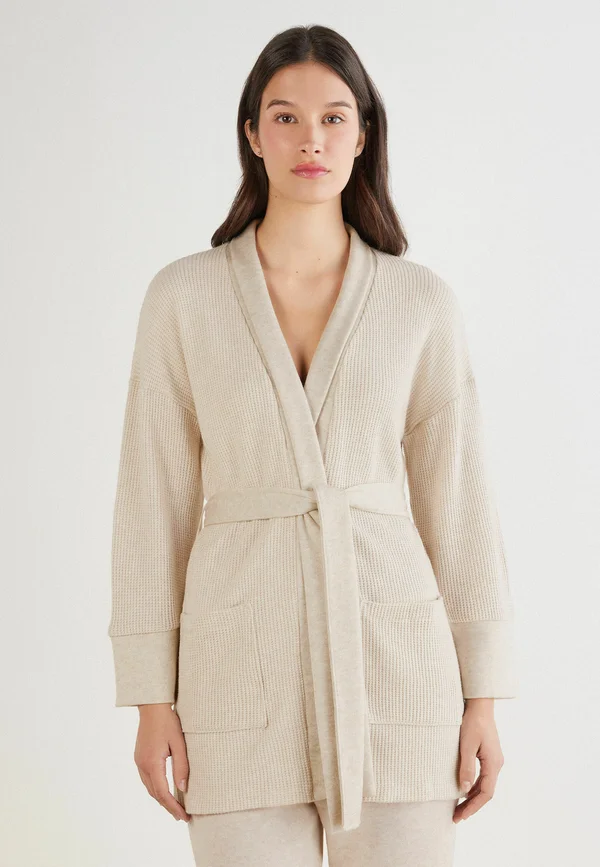 Strickjacke - beige