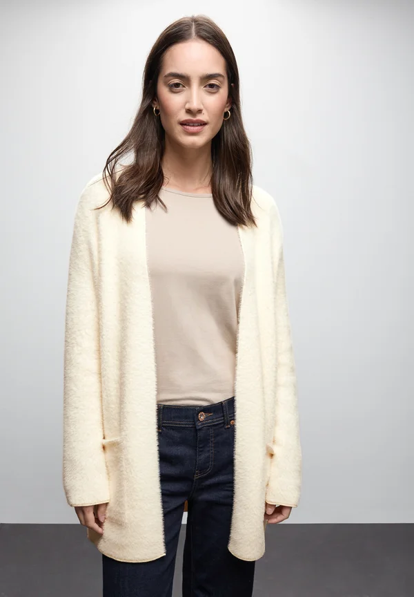 Strickjacke - beige