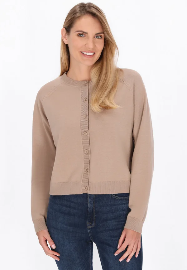 Strickjacke - beige