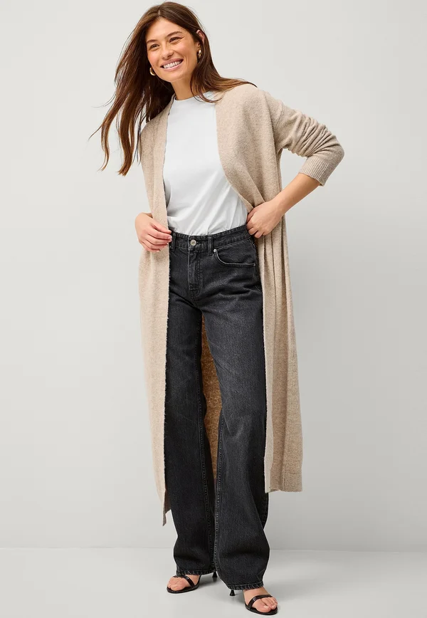 Strickjacke - beige