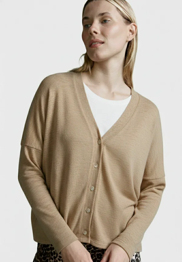 Strickjacke - beige