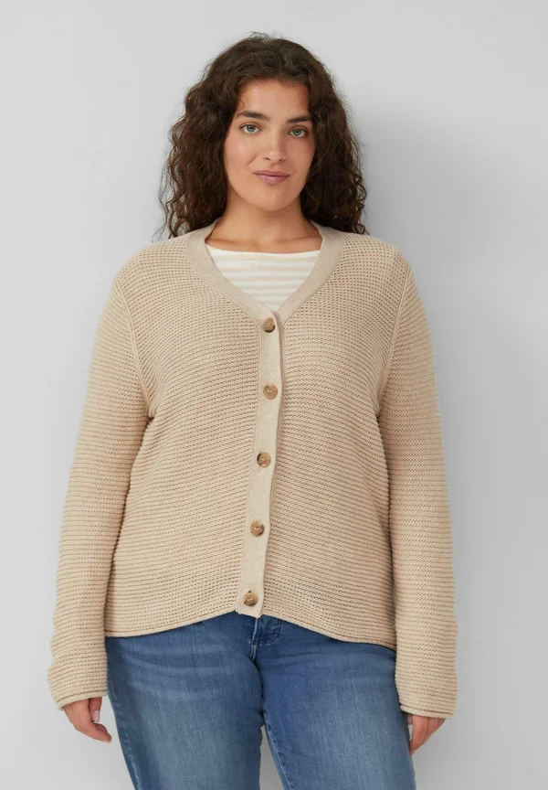 Strickjacke - beige