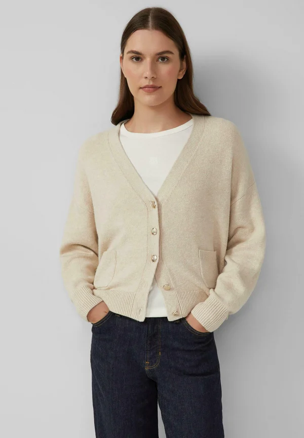 Strickjacke - beige