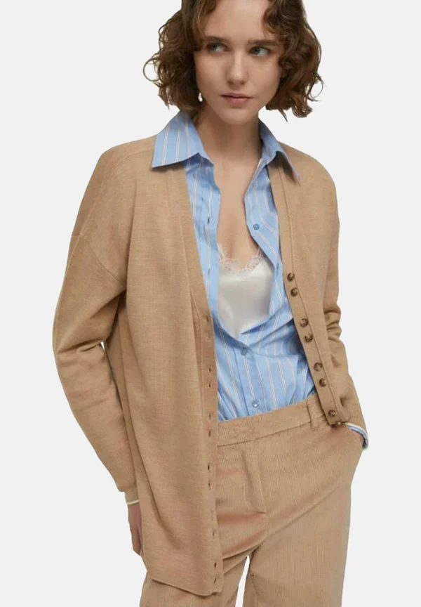 Strickjacke - beige