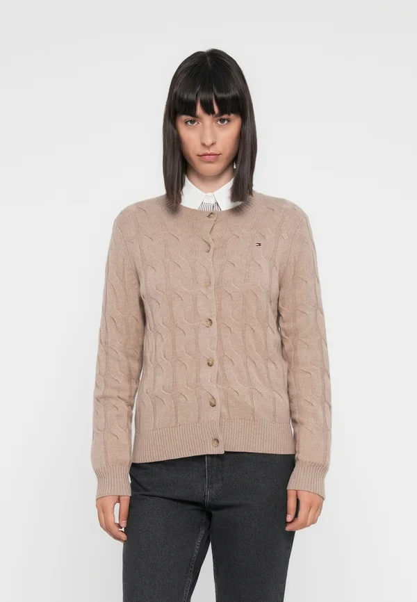 Strickjacke - beige