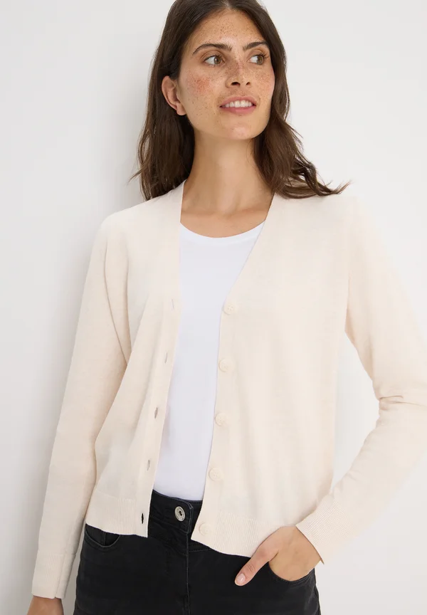 Strickjacke - beige