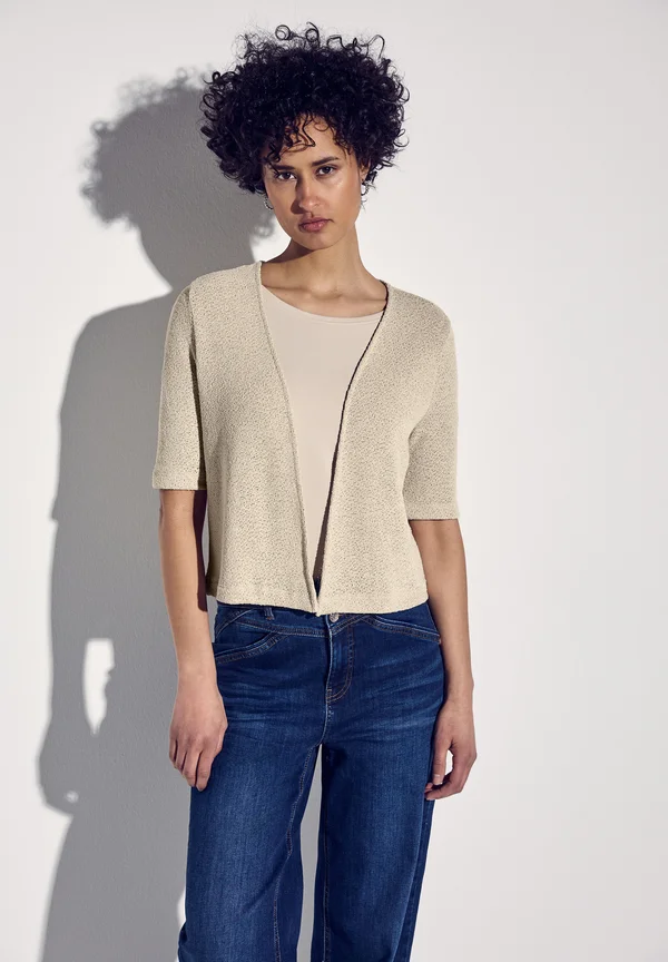Strickjacke - beige