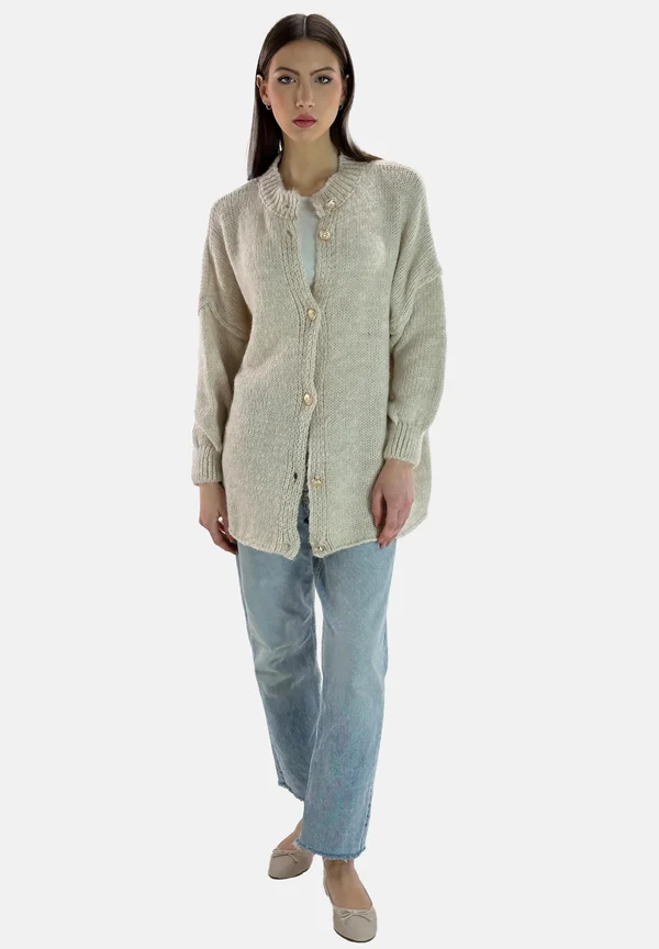 Strickjacke - beige