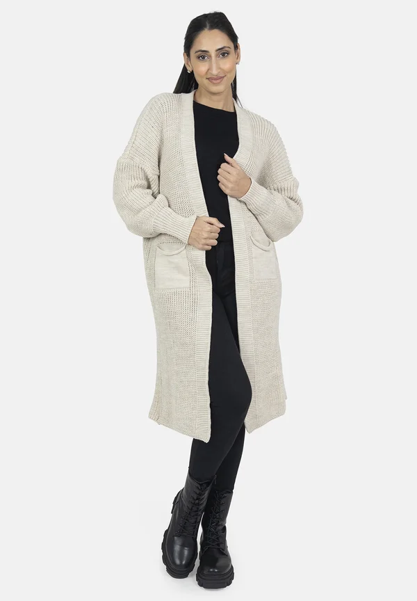 Strickjacke - beige