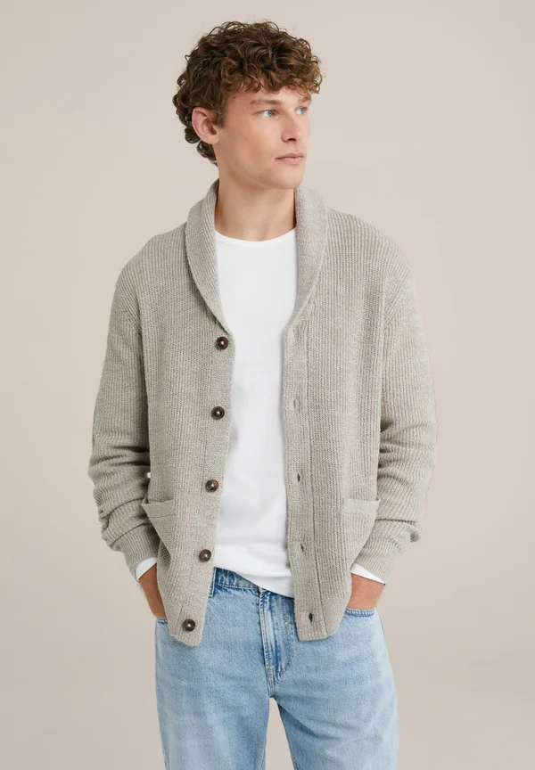 Strickjacke - beige