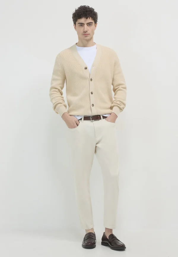 Strickjacke - beige