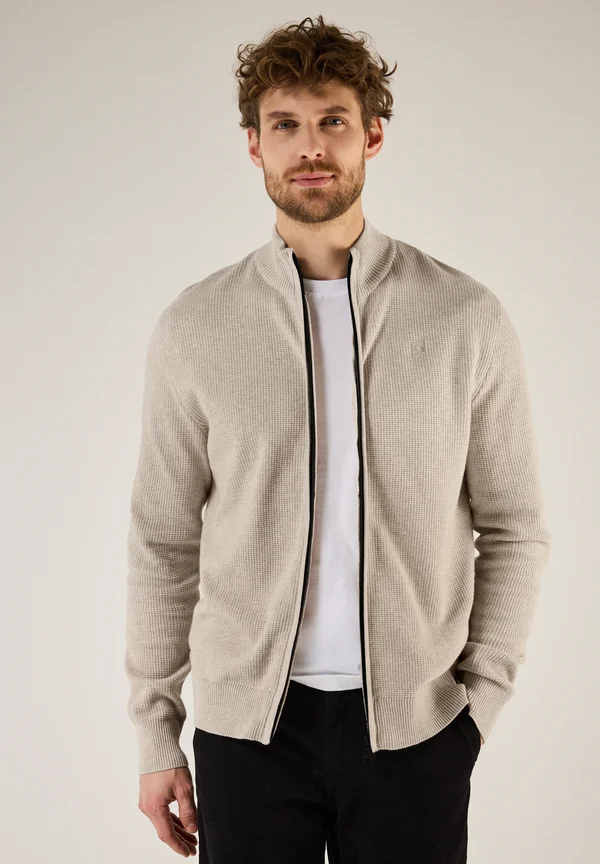 Strickjacke - beige
