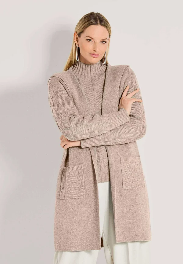 Strickjacke - berber   melange