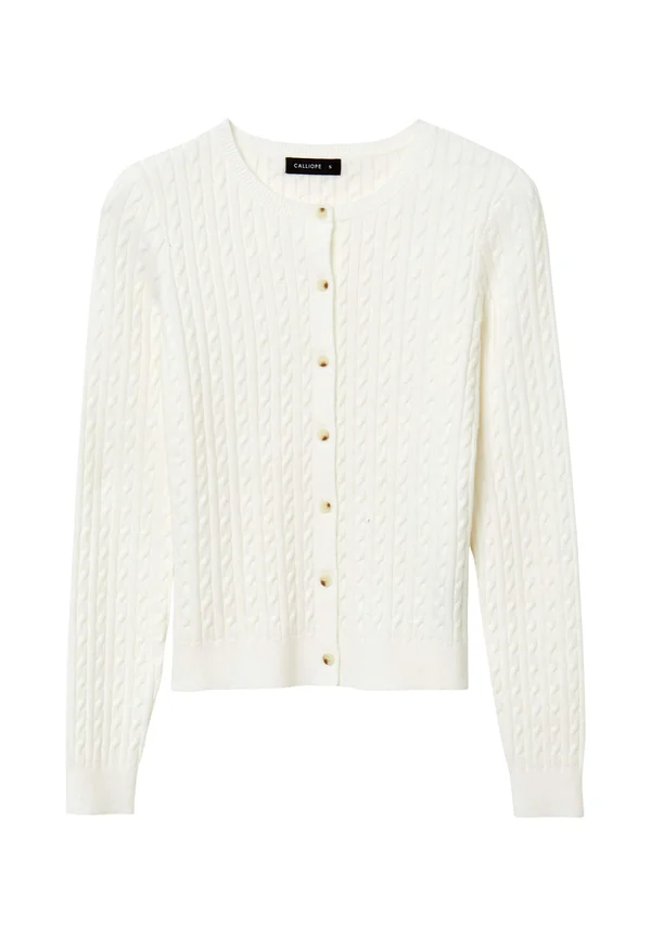 Strickjacke - bianco lana