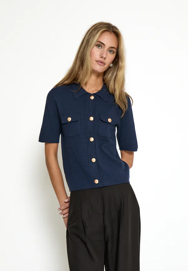 Strickjacke - black iris