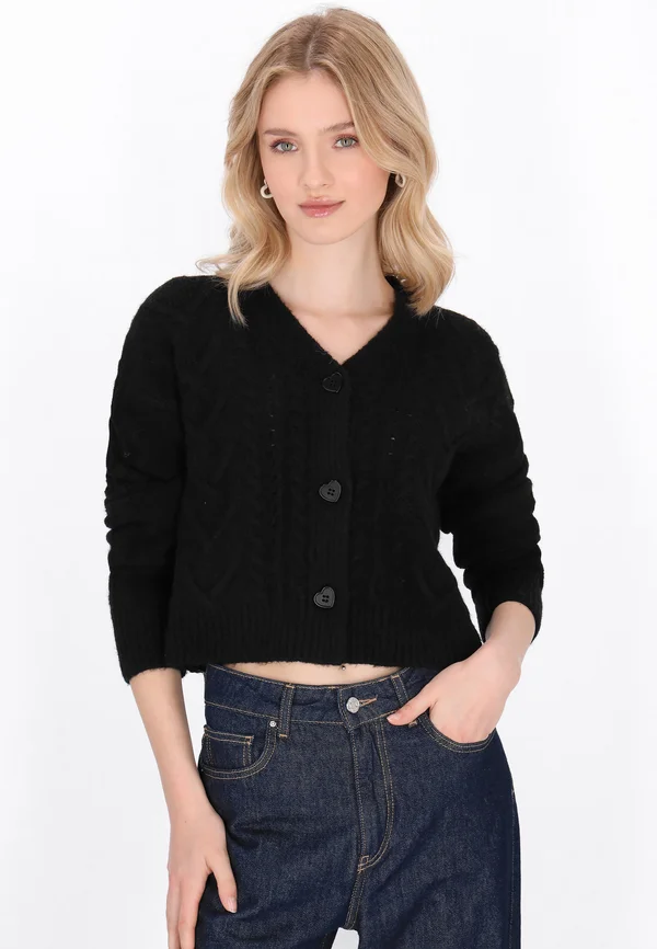 Strickjacke - black