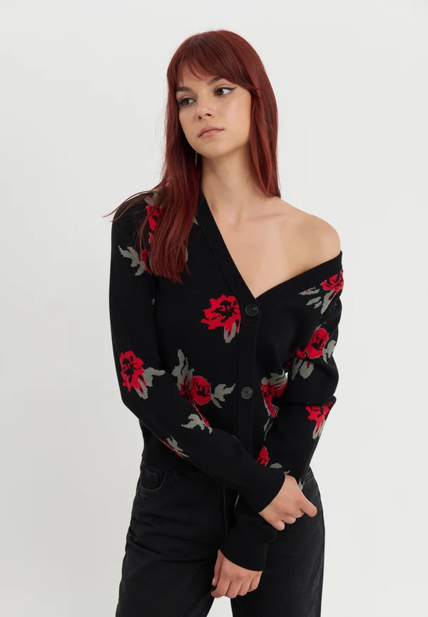 Strickjacke - black